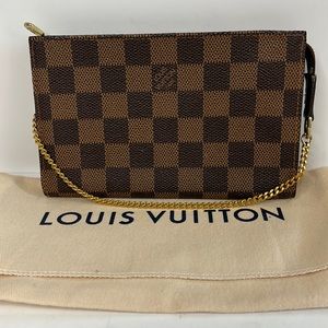 Louis Vuitton Bucket Bag Pochette Damier Ebene